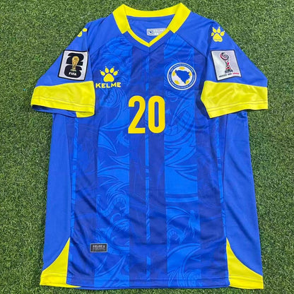 Bosnia and Herzegovina Bajraktarević #20 Football Home Jersey Shirt