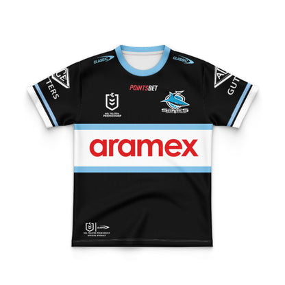 Cronulla Sutherland Sharks 2024 Kids Away Jersey
