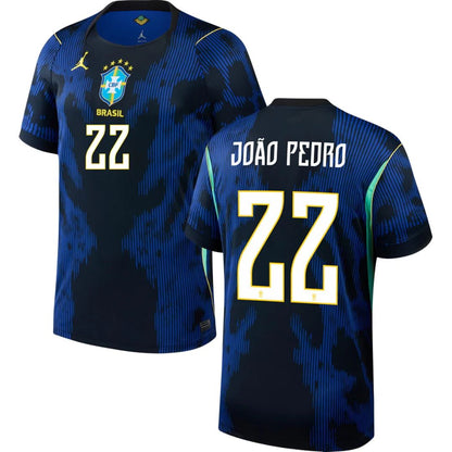 Brazil 2026 World Cup João Pedro #22 Away Jersey Shirt
