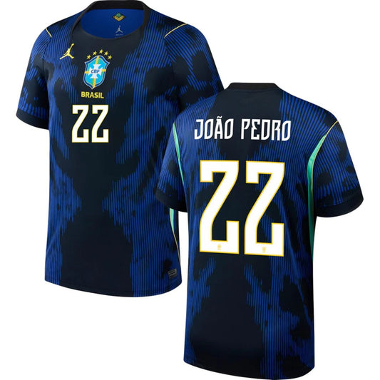 Brazil 2026 World Cup João Pedro #22 Away Jersey Shirt