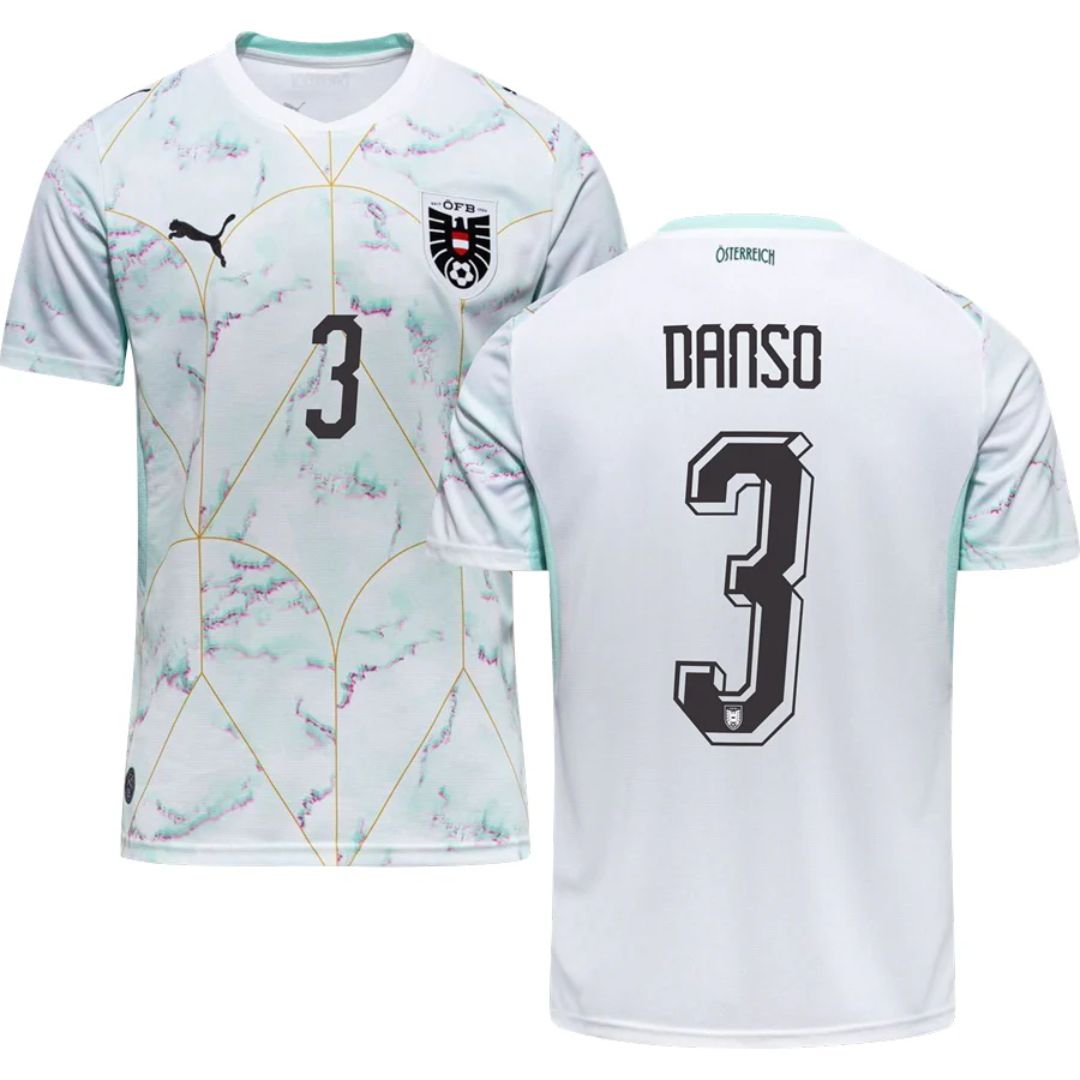 Austria 2026 World Cup Danso #3 Away Jersey Shirt