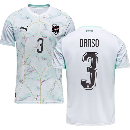 Austria 2026 World Cup Danso #3 Away Jersey Shirt