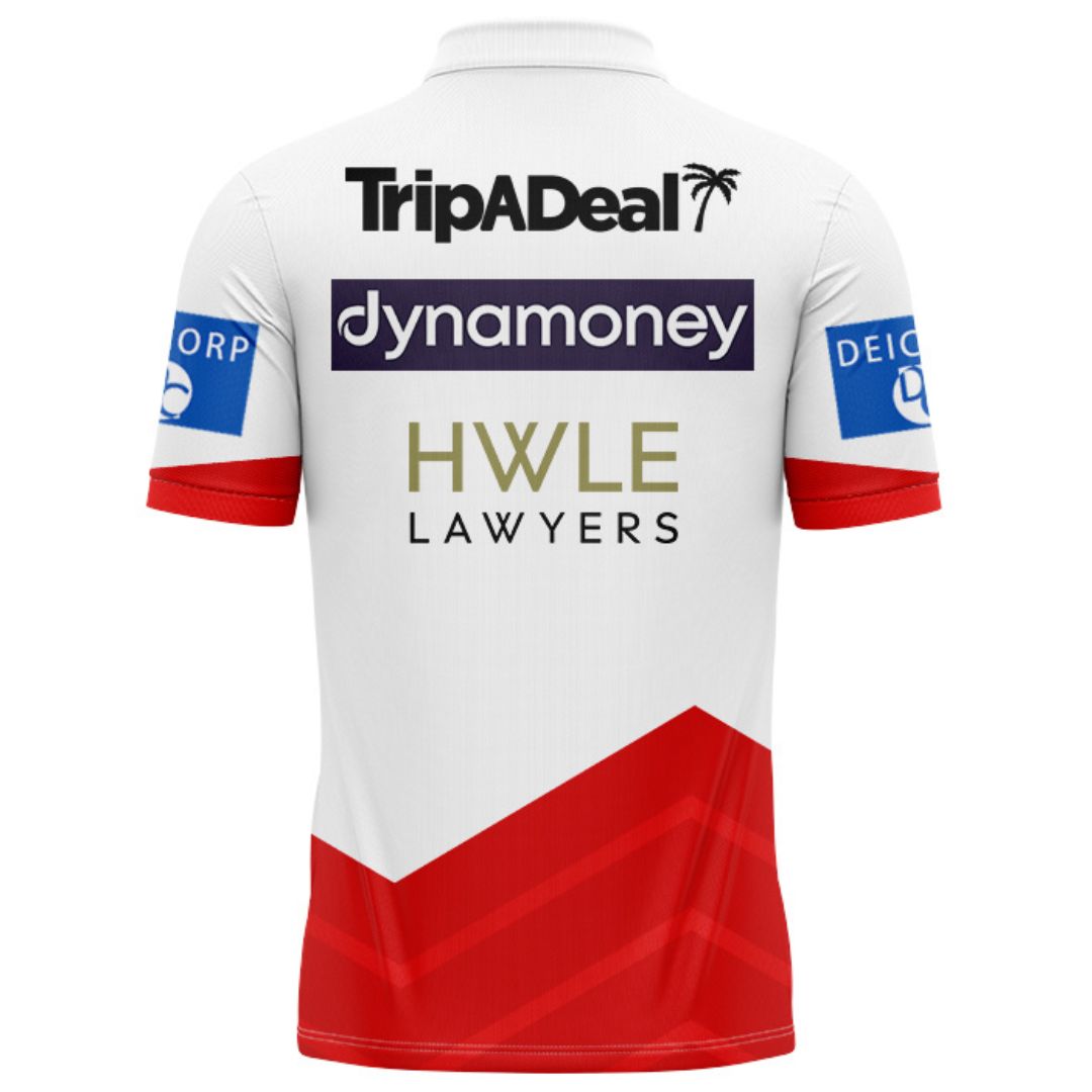St George Illawarra Dragons 2026 White Training Polo Shirt