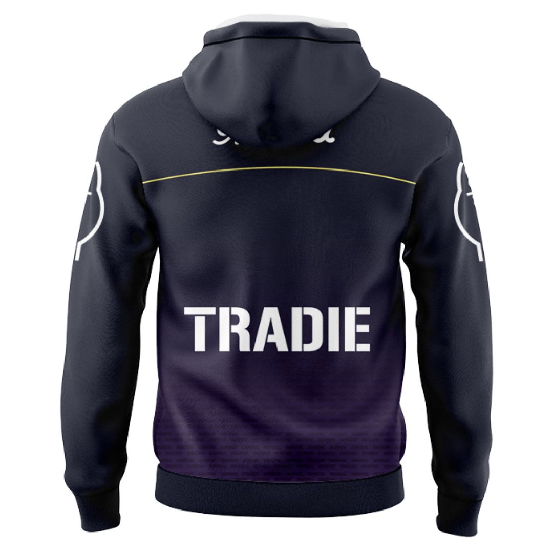 Melbourne Storm 2025 Warm Up Hoodie with Zipper