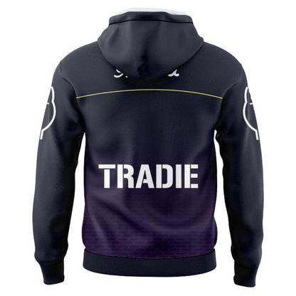 Melbourne Storm 2025 Warm Up Hoodie with Zipper