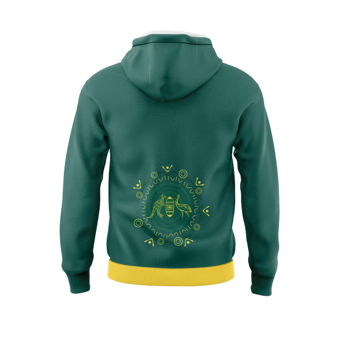 Australia Kangaroos 2024 Indigenous Hoodie with Zipper