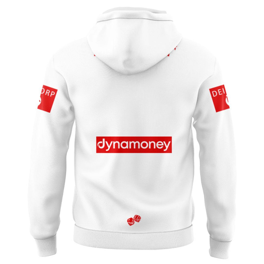 St George Illawarra Dragons 2026 White Training Hoodie with Zipper