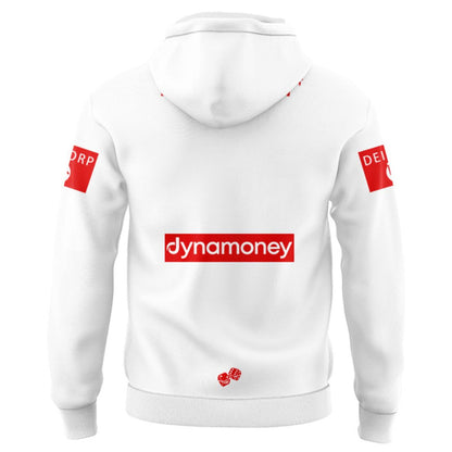 St George Illawarra Dragons 2026 White Training Hoodie with Zipper