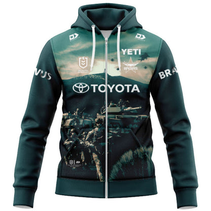 North Queensland Cowboys 2026 Defence Hoodie with Zipper