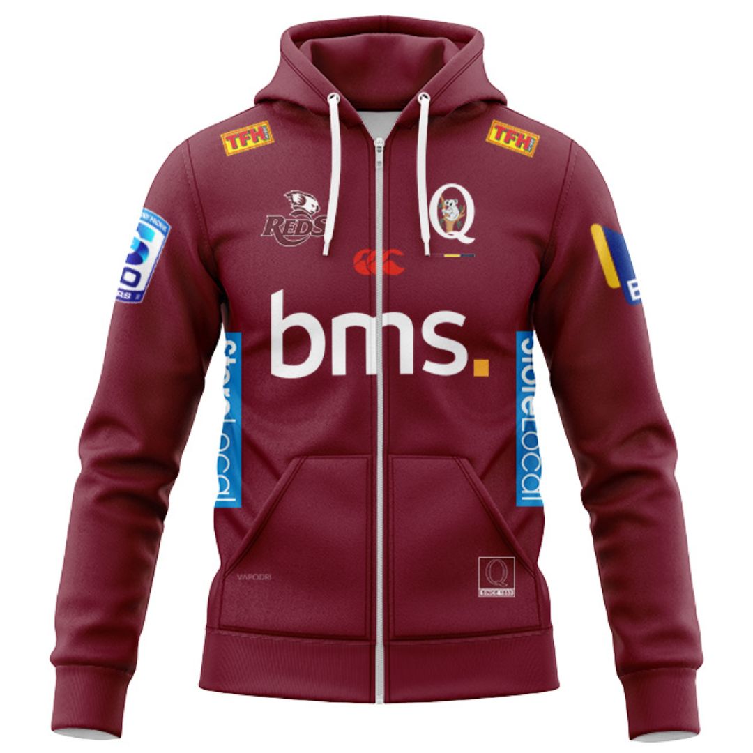 Queensland Reds 2026 Hoodie with Zipper