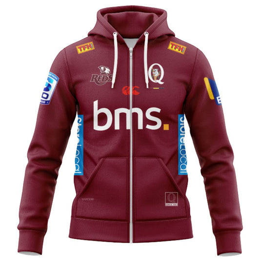 Queensland Reds 2026 Hoodie with Zipper