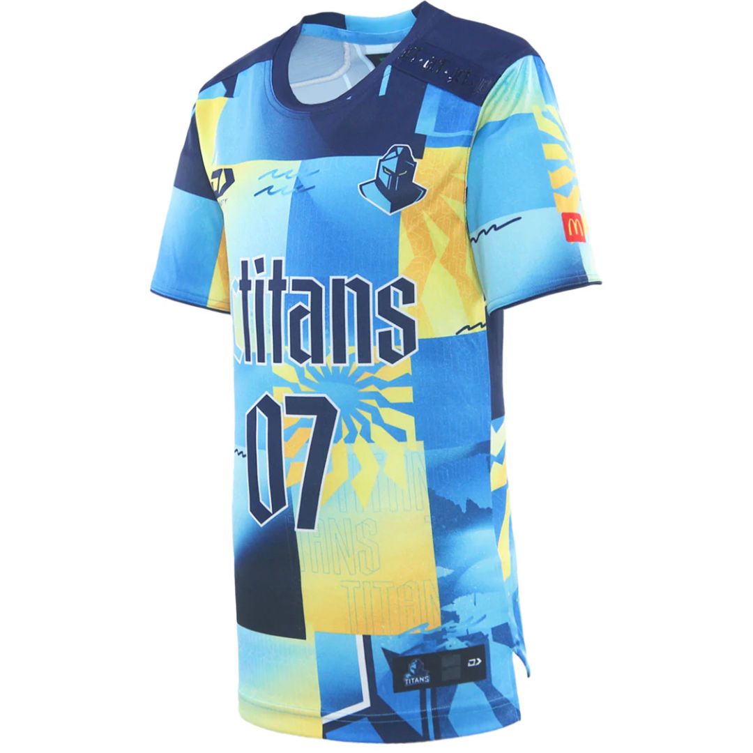Gold Coast Titans 2026 Kids Warm Up Shirt