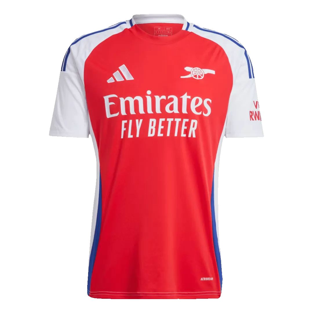 Arsenal Gunners 2024/25 Rice #41 Home Jersey Shirt