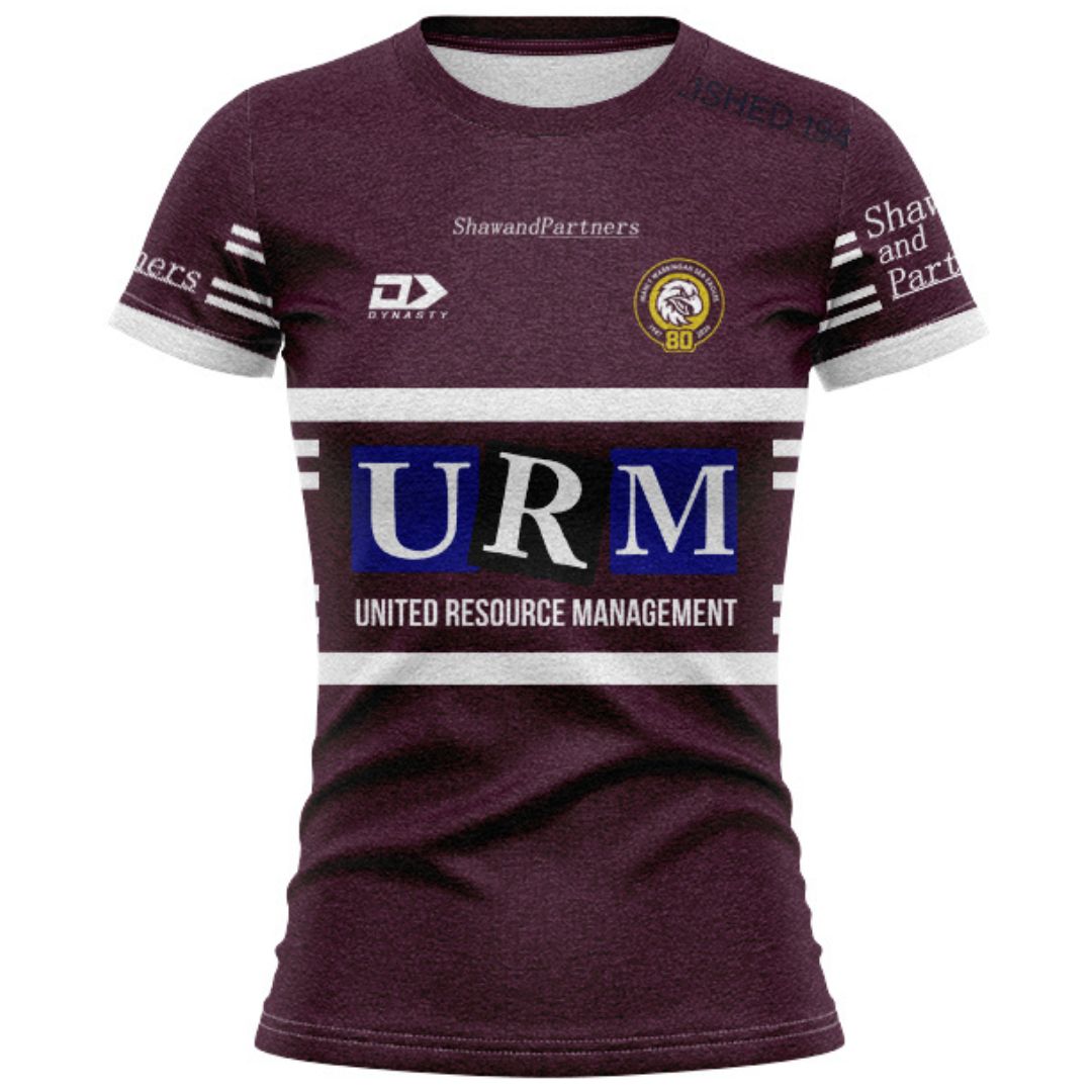 Manly Warringah Sea Eagles 2026 Women's Maroon Training Shirt
