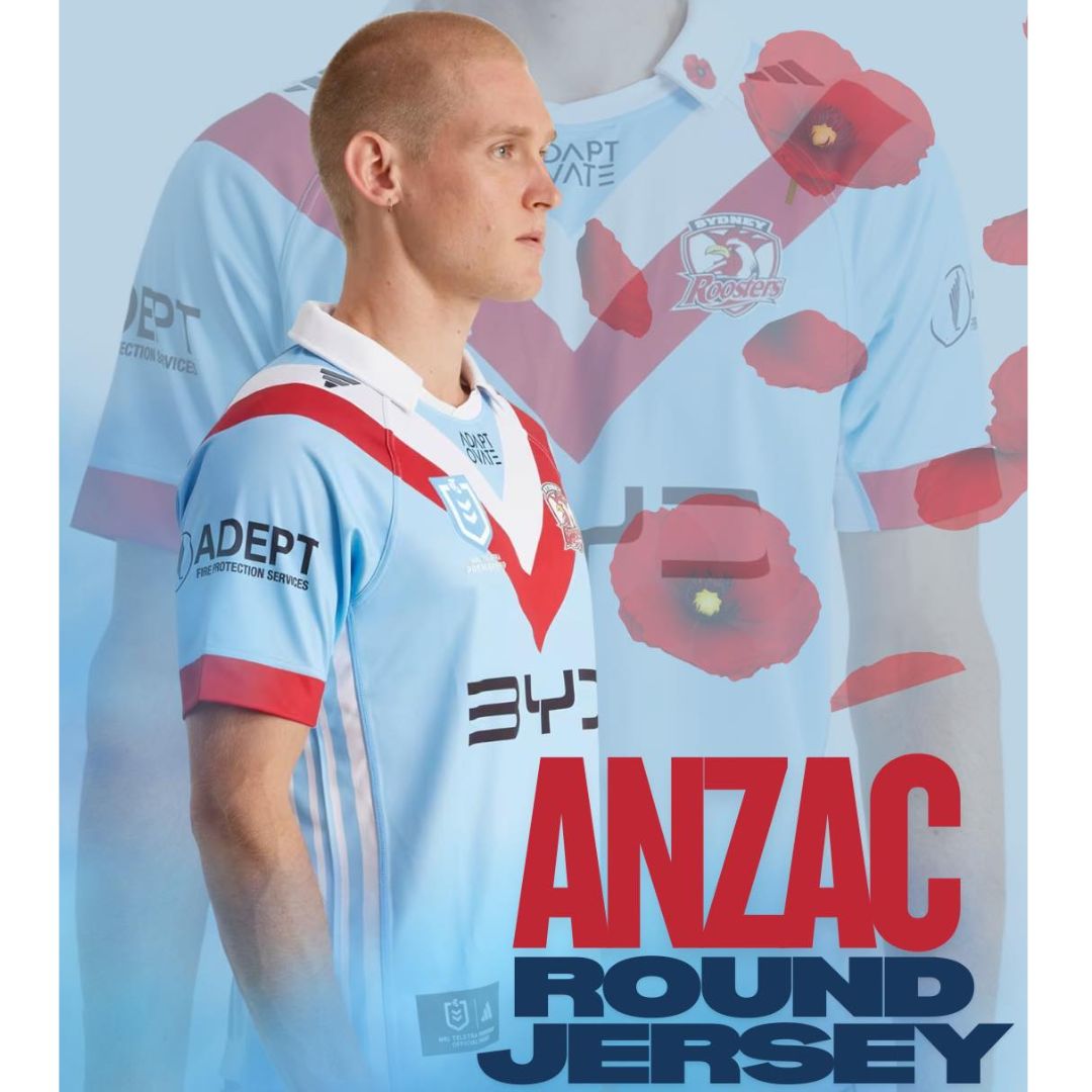 Sydney Roosters 2026 ANZAC Round Jersey
