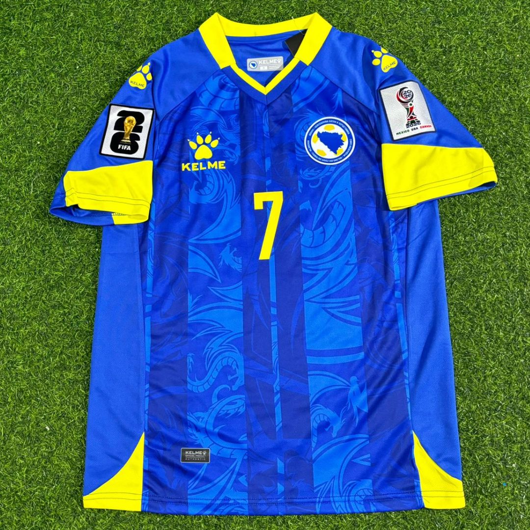 Bosnia and Herzegovina Dedić #7 Football Home Jersey Shirt