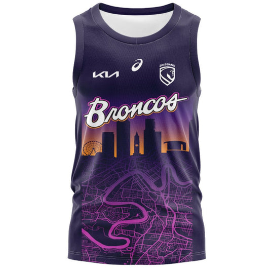 Brisbane Broncos 2026 Run Out Singlet