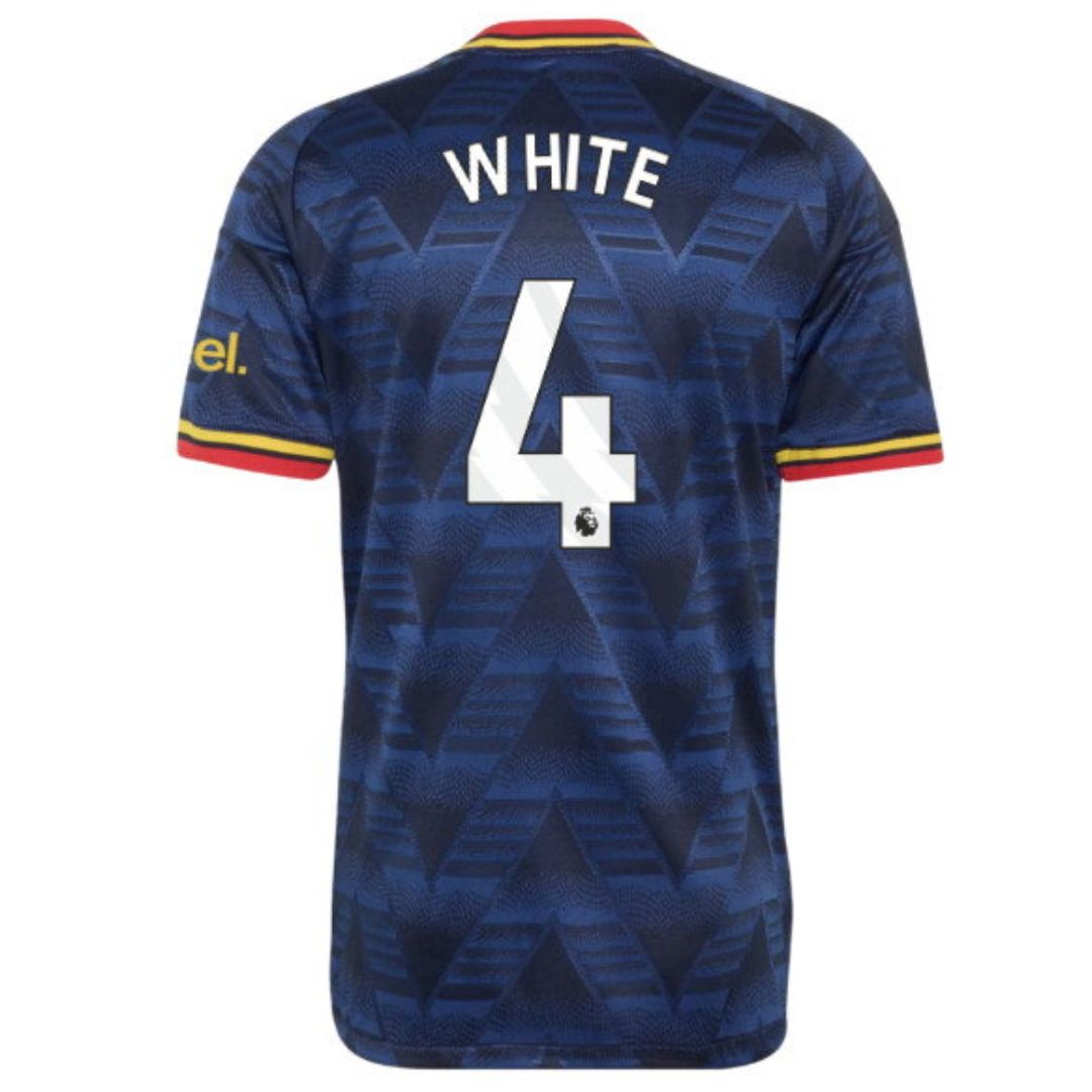 Arsenal Gunners 2026/27 White #4 Away Jersey Shirt