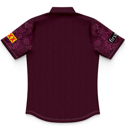 Brisbane Broncos 2026 Kids Players Indigenous Polo Shirt