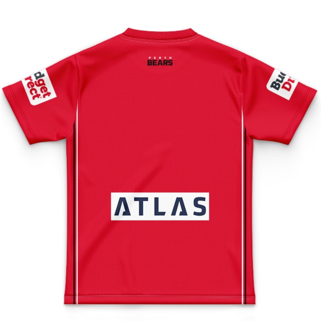 Perth Bears 2027 Kids Red Training Jersey