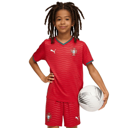 Portugal 2026 Soccer World Cup of Football Kids Home Jersey Shirt and Shorts Kit