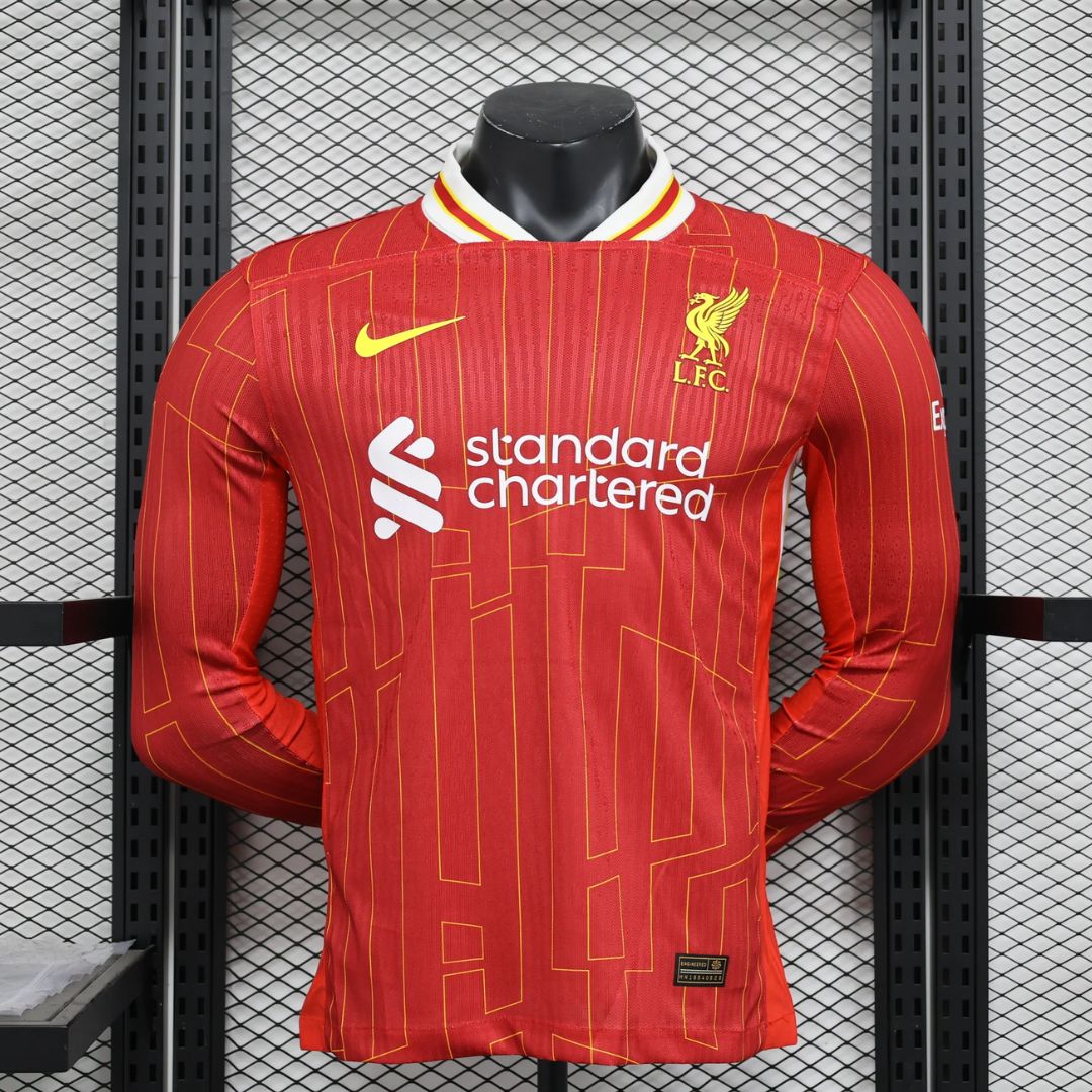 Liverpool 2024/25 Long Sleeve Home Jersey Shirt Player's Edition