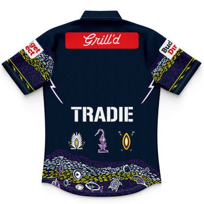 Melbourne Storm 2026 Kids Indigenous Polo Shirt