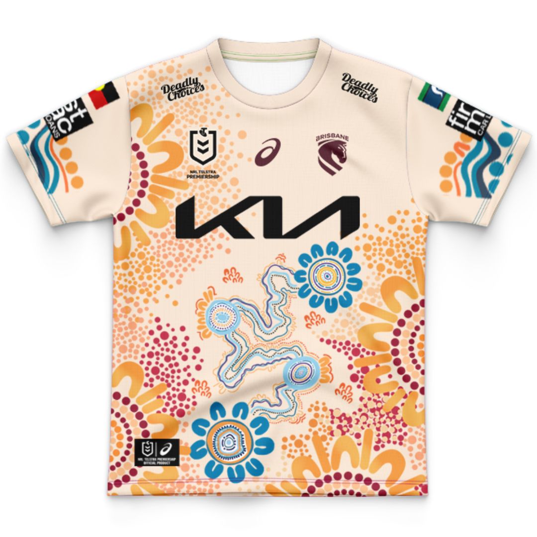 Brisbane Broncos 2026 Kids Indigenous Jersey