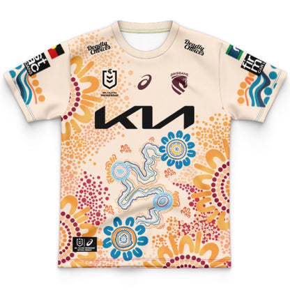 Brisbane Broncos 2026 Kids Indigenous Jersey