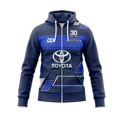 North Queensland Cowboys 2025 Navy Blue Training Hoodie with Zipper