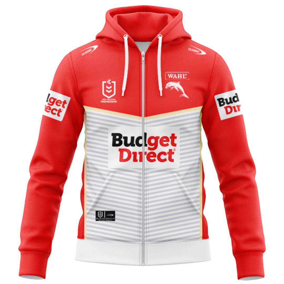 Redcliffe Dolphins 2026 Away Hoodie with Zipper