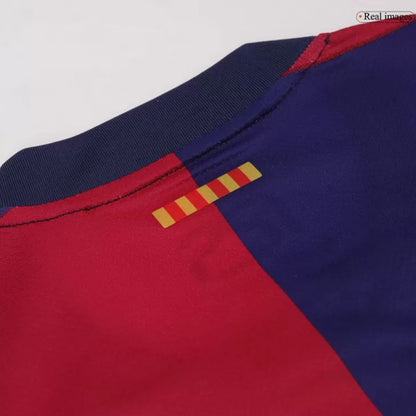 Barcelona 2024/25 Kids Home Jersey Shirt (Add Your Own Name & Number)