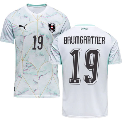 Austria 2026 World Cup Baumgartner #19 Away Jersey Shirt