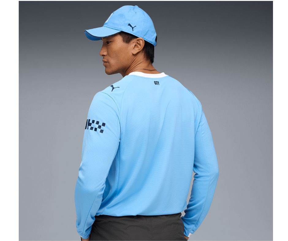 Manchester City 2025/26 Player's Edition Long Sleeve Home Jersey Shirt