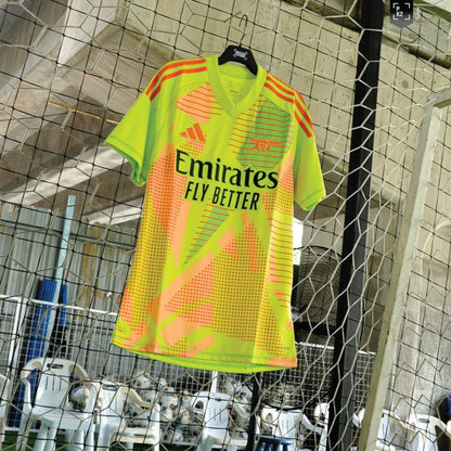 Arsenal Gunners 2024/25 Goalkeeper Short Sleeve Jersey Shirt