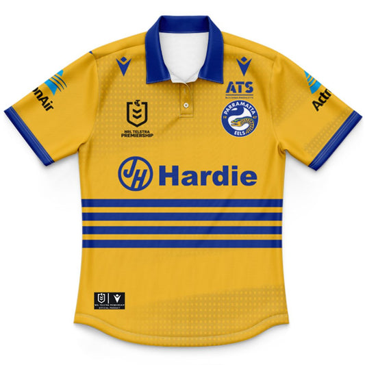 Parramatta Eels 2025 Kids Away Polo Shirt