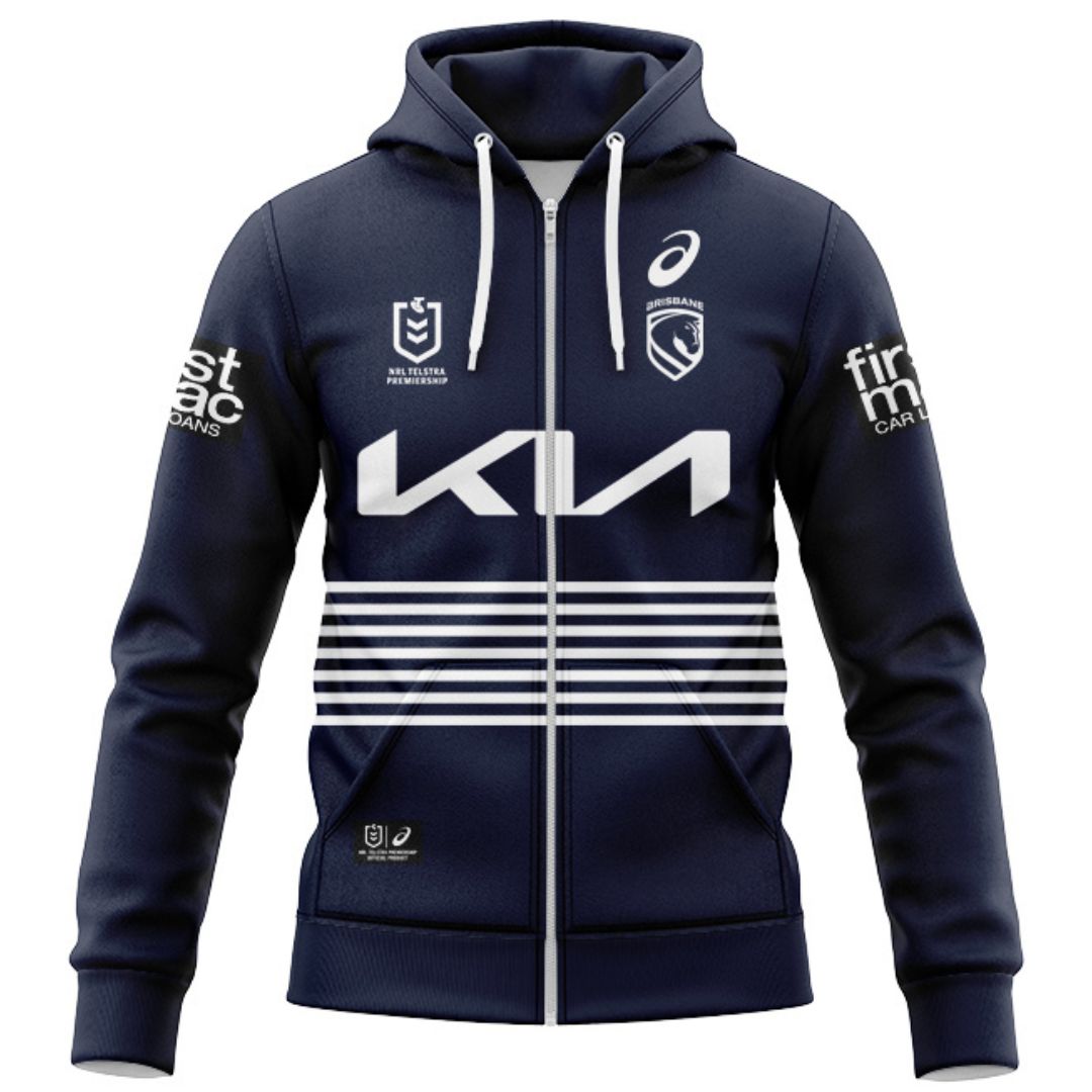 Brisbane Broncos 2026 Away Hoodie with Zipper