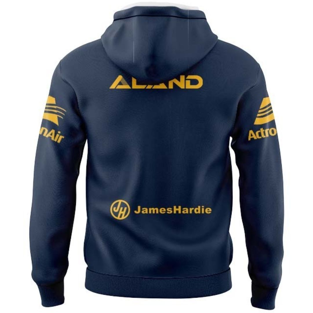 Parramatta Eels 2026 Navy Blue Training Hoodie with Zipper