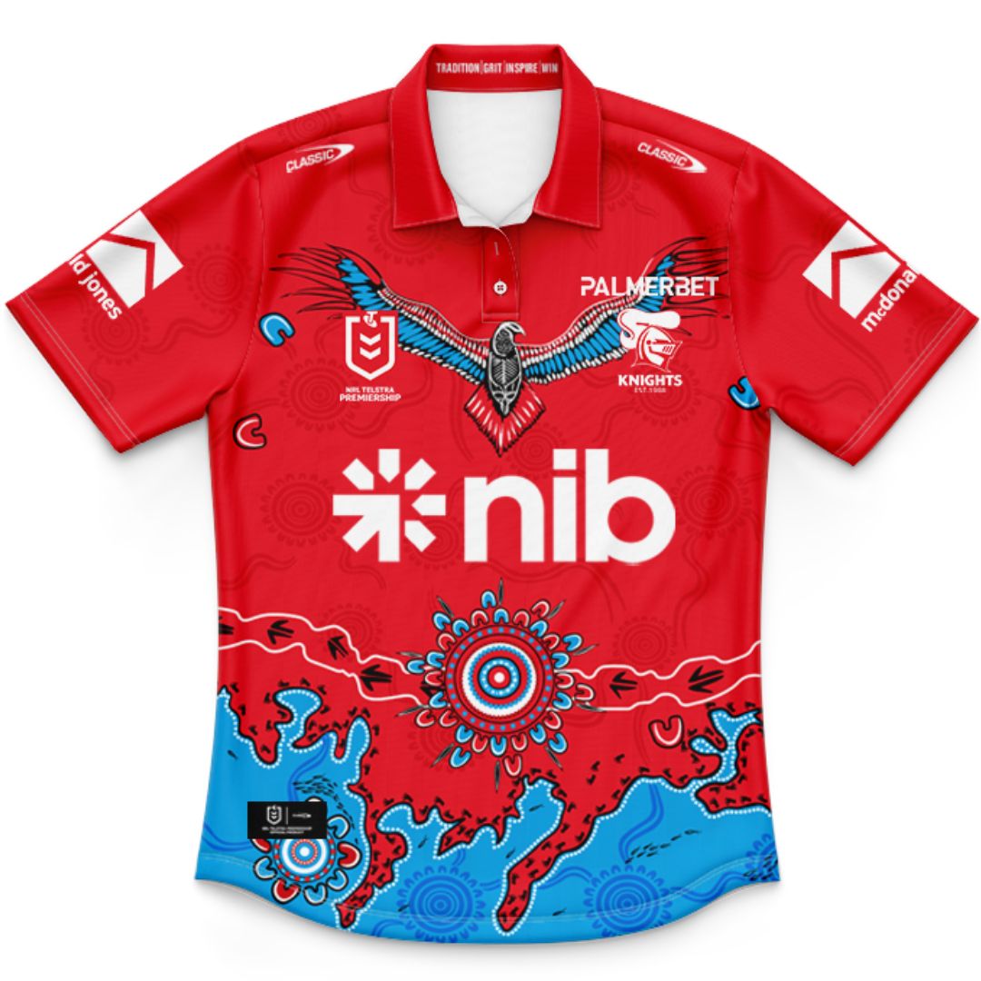 Newcastle Knights 2026 Kids Indigenous Polo Shirt