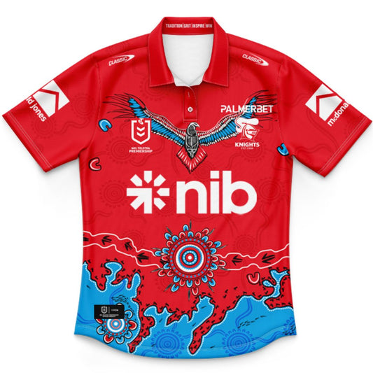 Newcastle Knights 2026 Kids Indigenous Polo Shirt