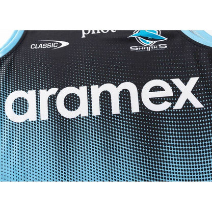 Cronulla Sutherland Sharks 2025 Black Training Singlet
