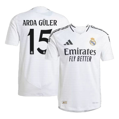 Real Madrid 2024/25 Arda Güler #15 Home Jersey Shirt