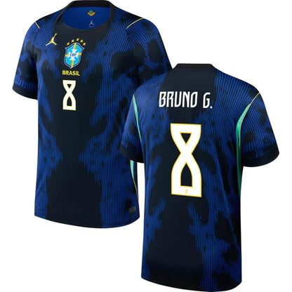 Brazil 2026 World Cup Bruno G. #8 Away Jersey Shirt