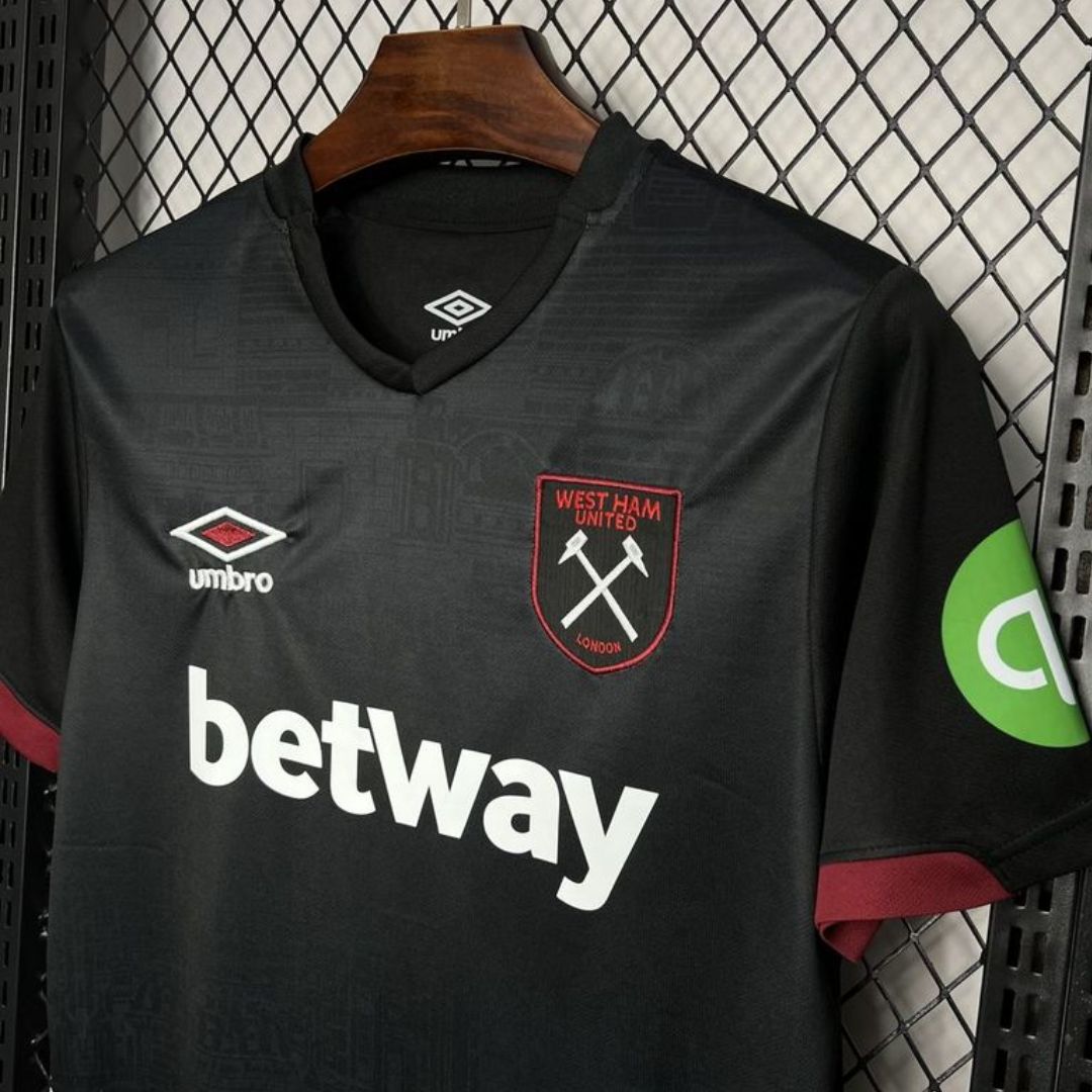 West Ham United 2024/25 Away Jersey Shirt (Add Your Own Name & Number)