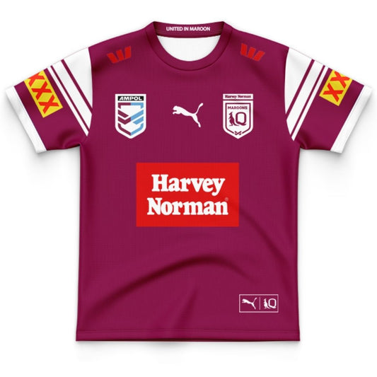 Queensland Maroons 2024 State Of Origin Kids Harvey Norman Jersey