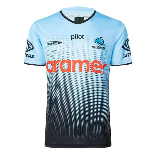 Cronulla Sutherland Sharks 2025 Sky Blue Training Shirt