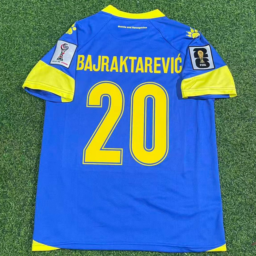 Bosnia and Herzegovina Bajraktarević #20 Football Home Jersey Shirt