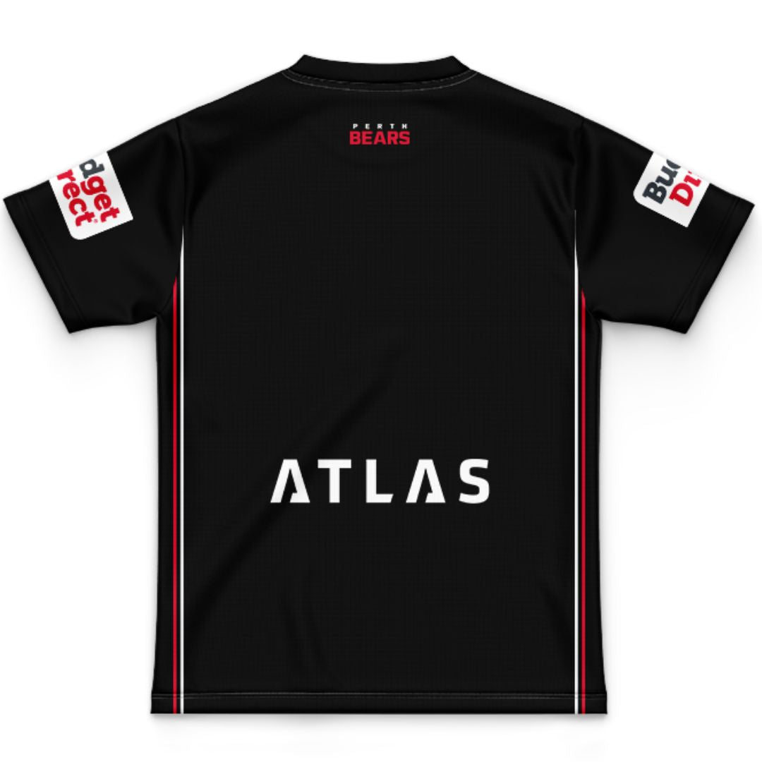 Perth Bears 2027 Kids Black Training Jersey