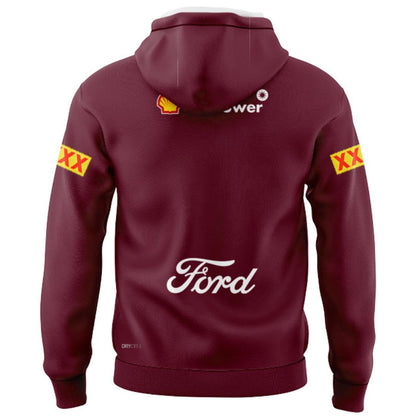 Queensland Maroons 2026 State Of Origin Training Hoodie with Zipper
