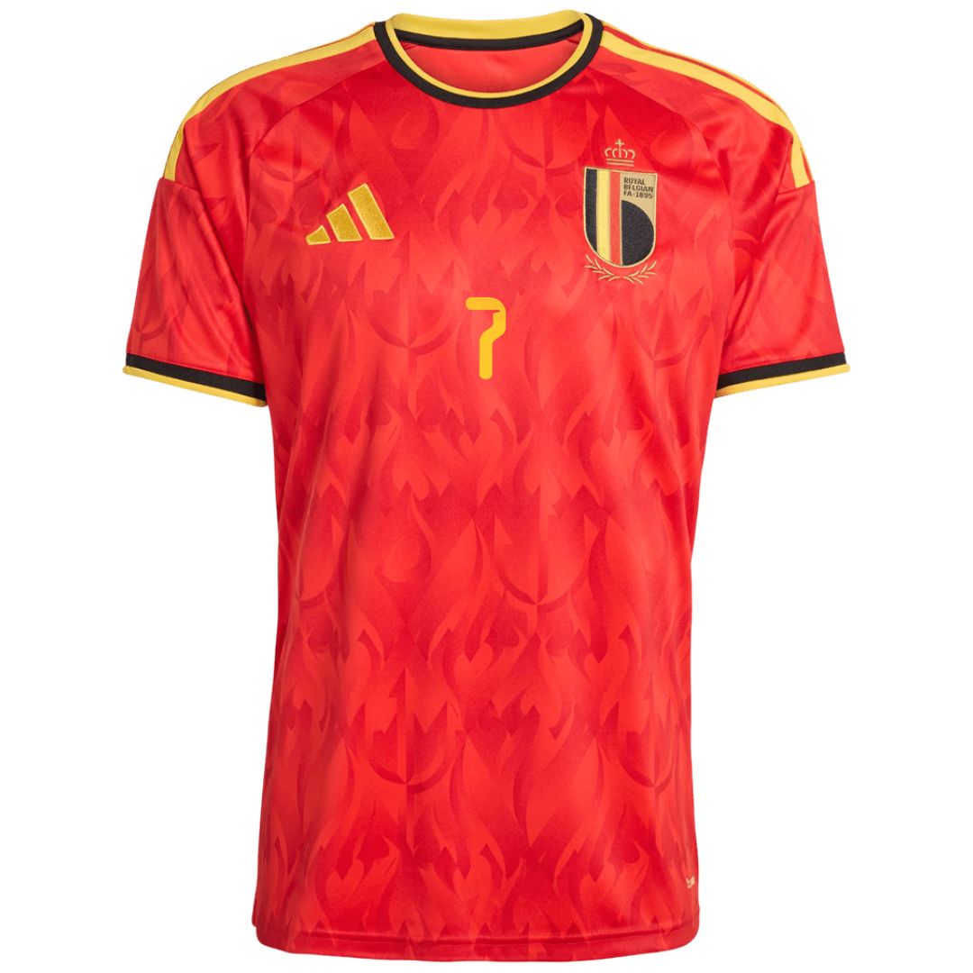 Belgium 2026 World Cup De Bruyne # 7 Home Jersey Shirt